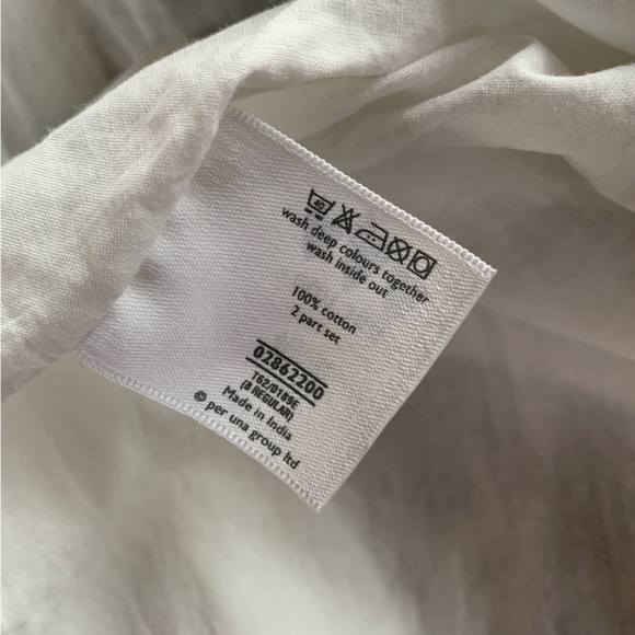 per una 100% cotton summer dress with matching sash/scarf size 8 - Picture 11 of 14